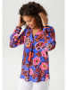 Aniston Bluse in Blau/ Orange