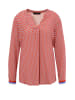 Aniston Bluse in Rot/ Weiß