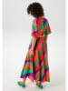 Aniston Jurk groen/rood/paars