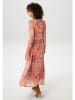 Aniston Kleid in Gelb/ Orange/ Flieder