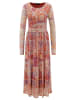Aniston Kleid in Gelb/ Orange/ Flieder
