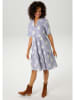 Aniston Jurk blauw/wit