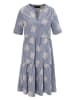Aniston Kleid in Blau/ Weiß