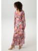 Aniston Kleid in Lila/ Gelb