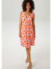 Aniston Jurk wit/oranje