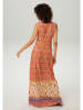 Aniston Kleid in Orange/ Bunt