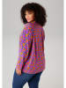 Aniston Sweatshirt in Blau/ Orange/ Pink