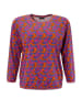 Aniston Sweatshirt in Blau/ Orange/ Pink