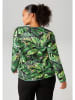 Aniston Sweatshirt zwart/groen