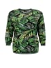 Aniston Bluza w kolorze czarno-zielonym