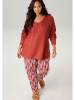 Aniston Broek rood/wit