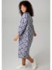 Aniston Jurk donkerblauw/wit