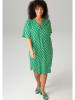 Aniston Jurk groen/wit
