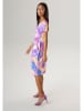 Aniston Kleid in Lila/ Apricot
