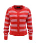 Aniston Cardigan in Rot/ Weiß