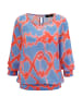 Aniston Blouse lichtblauw/abrikooskleurig