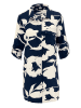 Aniston Longblouse donkerblauw/wit