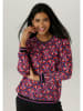 Aniston Bluse in Lila/ Schwarz