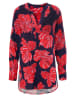 Aniston Bluse in Dunkelblau/ Rot