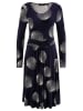 Aniston Jurk donkerblauw/wit