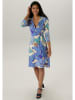 Aniston Kleid in Blau/ Creme