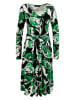Aniston Jurk zwart/groen/wit
