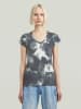 G-Star Shirt in Anthrazit/ Weiß