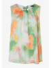 More & More Blousetop groen/wit/oranje