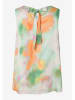 More & More Blousetop groen/wit/oranje