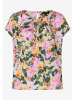 More & More Bluse in Grün/ Rosa