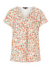 More & More Shirt in Weiß/ Orange