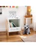 WellHome for Kids Stolik nocny w kolorze białym - 33 x 40 x 30 cm