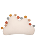 WellHome for Kids Poduszka "Pompons" w kolorze kremowym ze wzorem - 30 x 50 cm