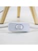 WellHome for Kids Tafellamp naturel/lichtroze - (H)30,5 x Ø 18,5 cm