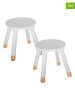 WellHome for Kids 2-delige set: krukken wit - (H)27 x Ø 24 cm