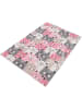 WellHome for Kids Kurzflor-Teppich in Rosa/ Grau