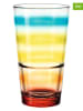 LEONARDO 6-delige set: glazen "Event" geel/turquoise - 240 ml