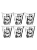 LEONARDO 2-delige set: glazen "Bambini Panda'' zwart/wit - 215 ml