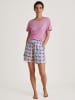 Calida Pyjama-Shorts in Blau/ Lila