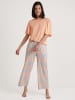 Calida Pyjama-Hose in Orange/ Hellblau