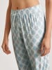 Calida Pyjama-Hose in Hellblau/ Weiß