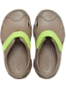Crocs Slippersy "Terrain Fisherman" w kolorze oliwkowo-limonkowym