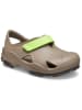 Crocs Slippersy "Terrain Fisherman" w kolorze oliwkowo-limonkowym