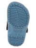 Crocs Pantoletten in Blau/ Gelb