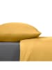 UNCOVER BY SCHIESSER Renforcé beddengoedset "Soho" mosterdgeel