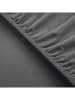 UNCOVER BY SCHIESSER Jersey hoeslaken "New Jersey" donkergrijs