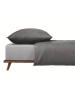 UNCOVER BY SCHIESSER Jersey hoeslaken "New Jersey" lichtgrijs