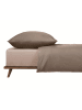 UNCOVER BY SCHIESSER Jersey-Spannbettlaken "New Jersey" in Taupe