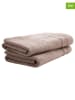 UNCOVER BY SCHIESSER 2-delige set: badhanddoeken "Brooklyn" taupe
