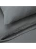 UNCOVER BY SCHIESSER Mousseline beddengoedset "Lennox" donkergrijs